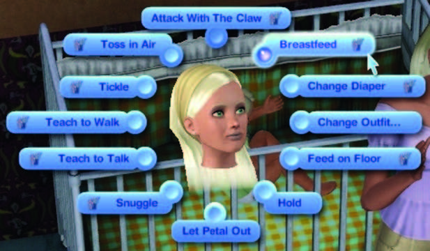 Figure 4: Active Sim’s head following
the command of a player (The Sims 3)